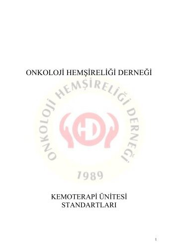 KT Ünitesi Standartları - Onkoloji Hemşireliği Derneği