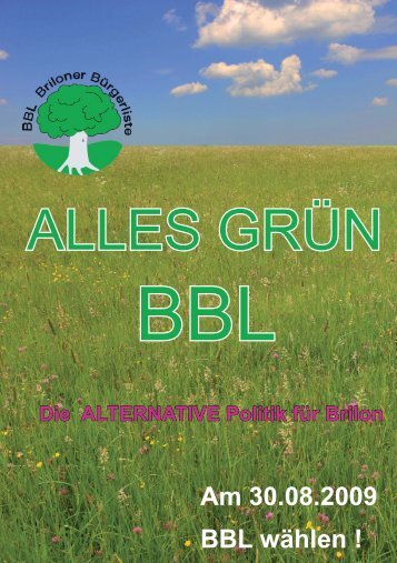 BBL-Zeitung zum Download als pdf - Briloner Bürgerliste