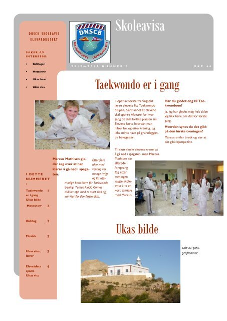 Les skoleavisa nr. 2 - Den Norske Skole Costa Blanca