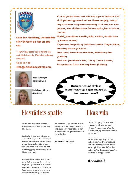 Les skoleavisa nr. 2 - Den Norske Skole Costa Blanca