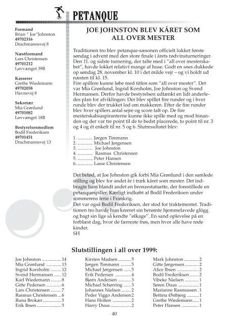 Hornbæk Idrætsforening Informerer - TIL 3100.DK