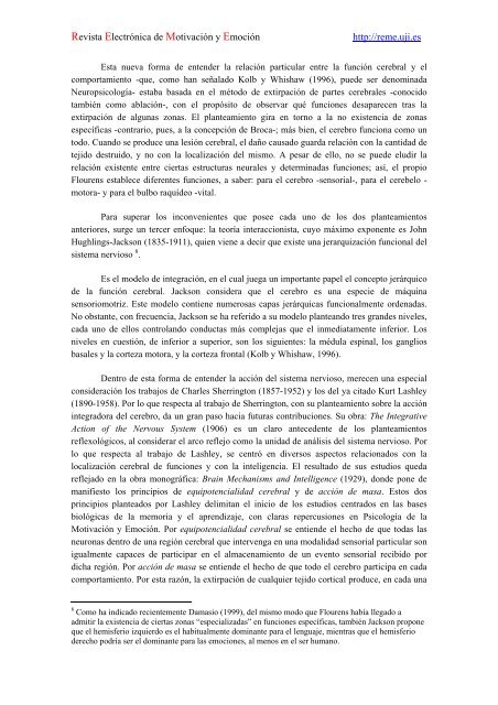 Motivación y biología: desarrollos teóricos - Revista Electrónica de ...