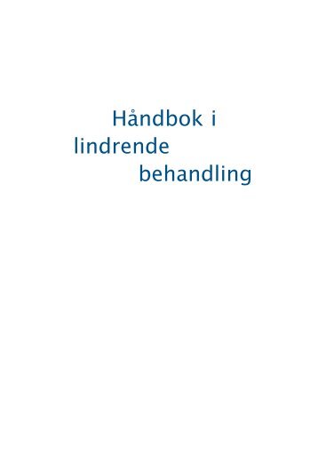 Håndbok i lindrende behandling - Forskningsweb