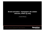 Brand activation - kampagner der skaber relevans, effekt og salg