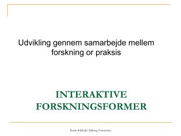 FORSKNINGSFORMER