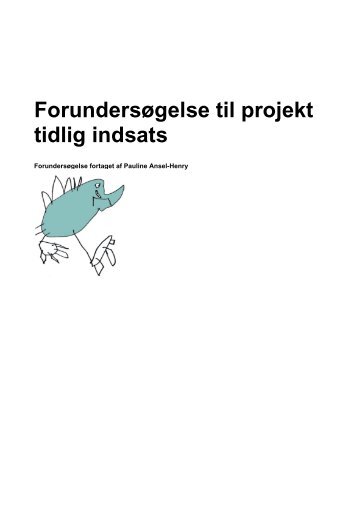 Forundersøgelse til projekt tidlig indsats - mitBUF.dk