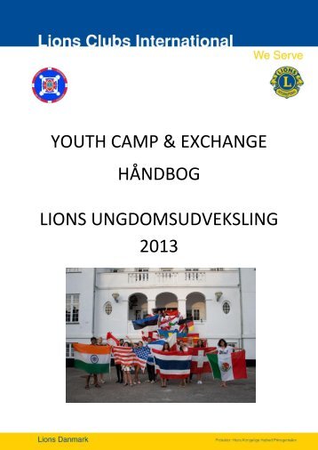 youth camp & exchange håndbog lions ungdomsudveksling 2013