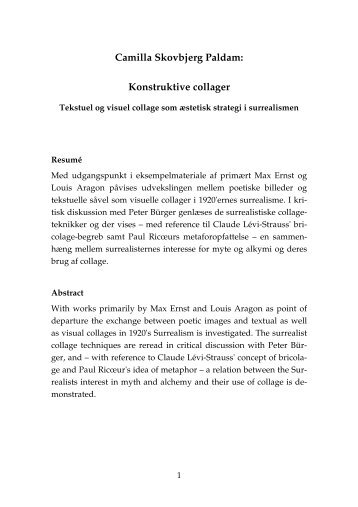 Konstruktive collager - Institut for Æstetik og Kommunikation ...