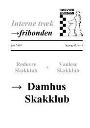 Interne træk →fribonden - Damhus Skakklub