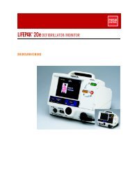 Brukerhåndbok for defibrillatoren LIFEPAK 20e - Physio-Control