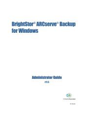 BrightStor ARCserve Backup for Windows Administrator Guide