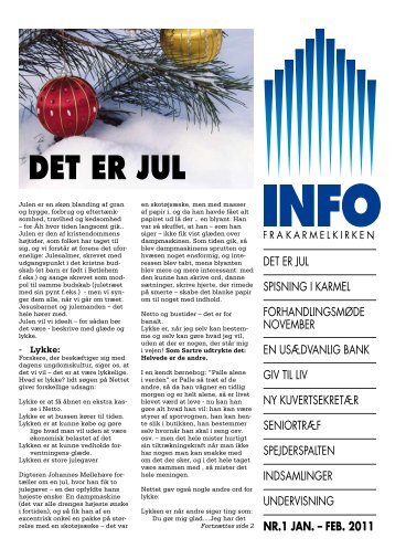 INFO januar-februar 2011 - Karmelkirken