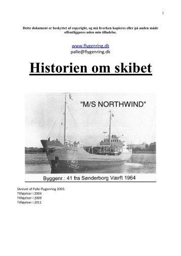 Historien om skibet M/S NORTHWIND - Palle Flygenring