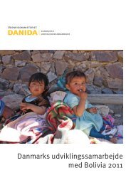 Ambassadens årsrapport 2011 - Danmark i Bolivia