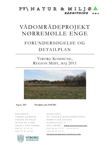 Projektrapport Nørremølle Enge - Viborg Kommune