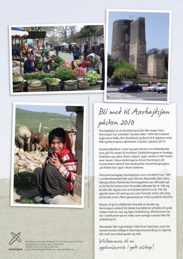Reiseprogram Aserbajdsjan - Normisjon