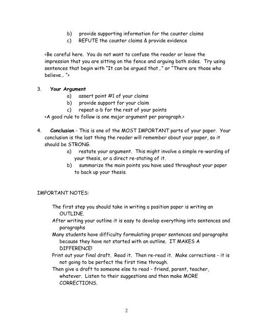 History Position Paper ) provide supporting in
