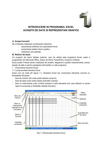 Introducere in programul Excel. Achizitii de date si - CERMi