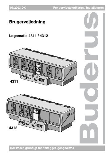 Brugervejledning - Buderus