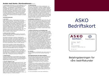 ASKO Bedriftskort