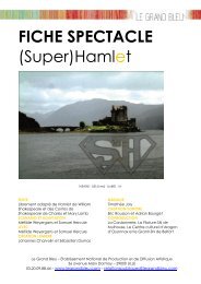 FICHE SPECTACLE (Super)Hamlet - Le Grand Bleu