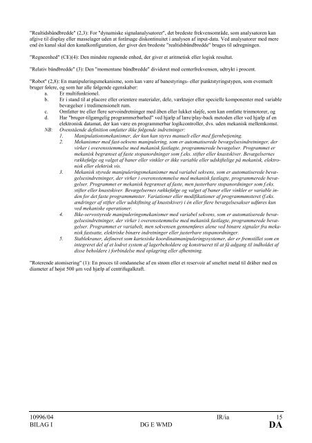 Rådets forordning om ændring og ajourføring af forordning (EF)