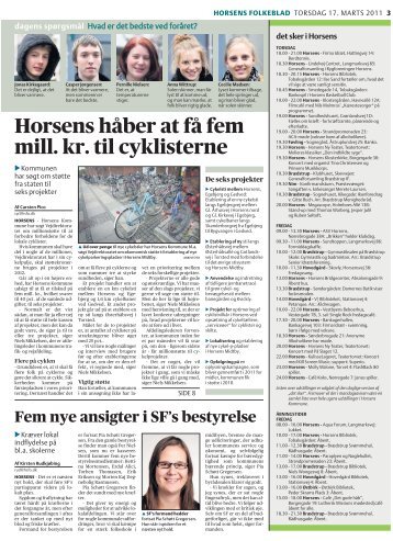 Horsens håber at få fem mill. kr. til cyklisterne - Hansted-Egebjerg