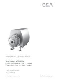 Tuchenhagen®-VARIFLOW Centrifugalpumpe TP med IEC-motor ...