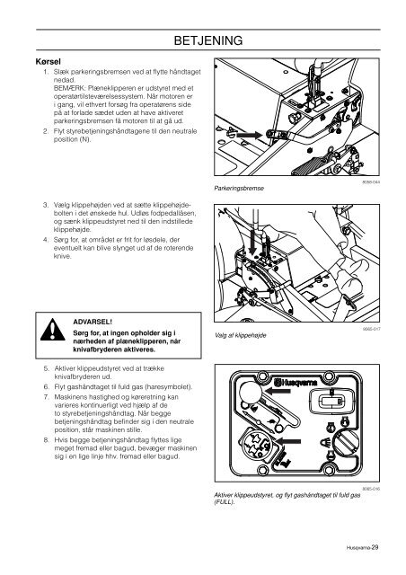 Brugsanvisning - Husqvarna