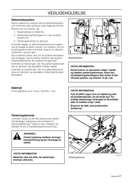 Brugsanvisning - Husqvarna