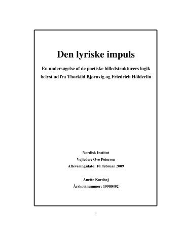 Den lyriske impuls