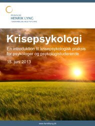 Krisepsykologi - Psykolog Henrik Lyng