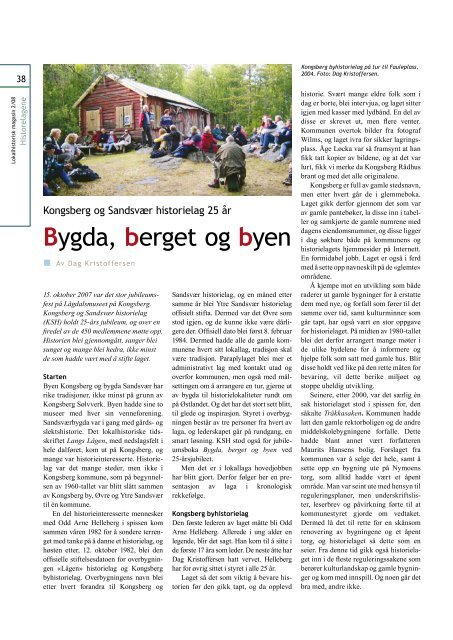Lokalhistorisk magasin - Lokalhistorie.no