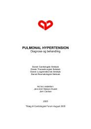 PULMONAL HYPERTENSION - Dansk Cardiologisk Selskab