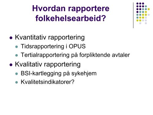 Folkehelsearbeid - Eva Rydgren Krona
