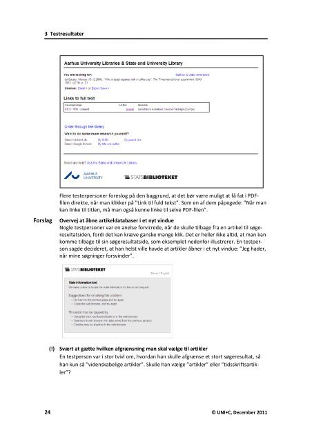 Usability-test af Statsbibliotekets søgesystem