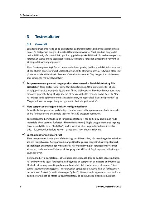 Usability-test af Statsbibliotekets søgesystem