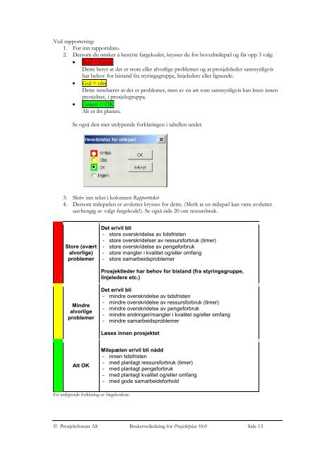 Prosjektplan 10.0 - Brukerveiledning