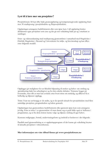 Prosjektplan 10.0 - Brukerveiledning