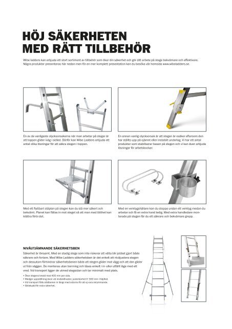 Generella steginstruktioner (PDF-dokument, 7.6 MB) - Wibe Ladders