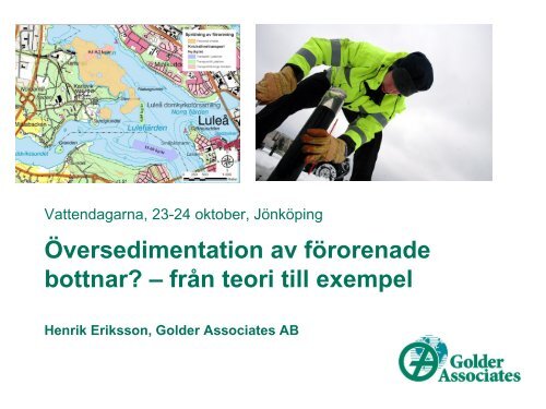 Översedimentation av förorenade bottnar? – från teori till exempel ...