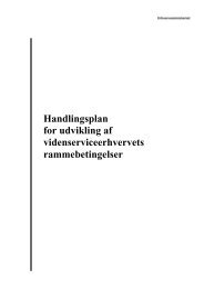 Handlingsplan for udvikling af videnserviceerhvervets ...