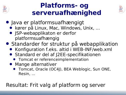 Webprogrammering med Java og Linux