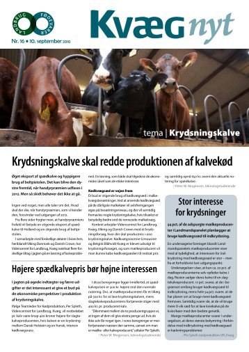 Kvæg Nyt nr. 16 2010 - Videncentret for Landbrug