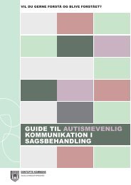 guide til autismevenlig kommunikation i sagsbehandling - Gentofte ...