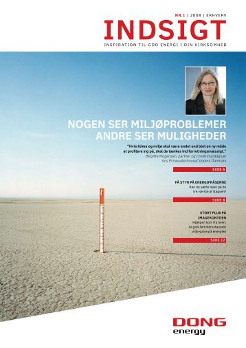 NogeN ser miljøproblemer aNdre ser muligheder - DONG Energy