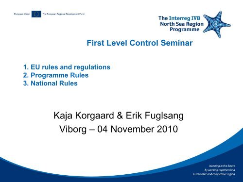 Kaja Korgaard & Erik Fuglsang Viborg - Interreg IVB North Sea ...