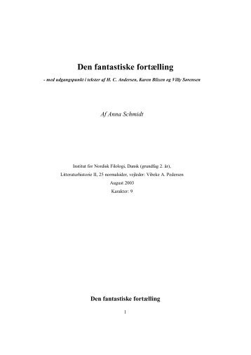 Den fantastiske fortælling - Dansk.dk