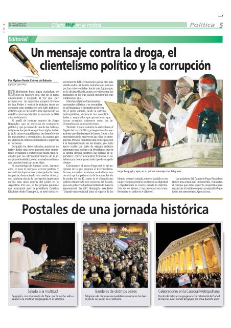 En un hecho histórico, el cardenal argentino Jorge ... - Diario Hoy