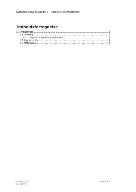 Systembeskrivelse version 10.0 - W2L